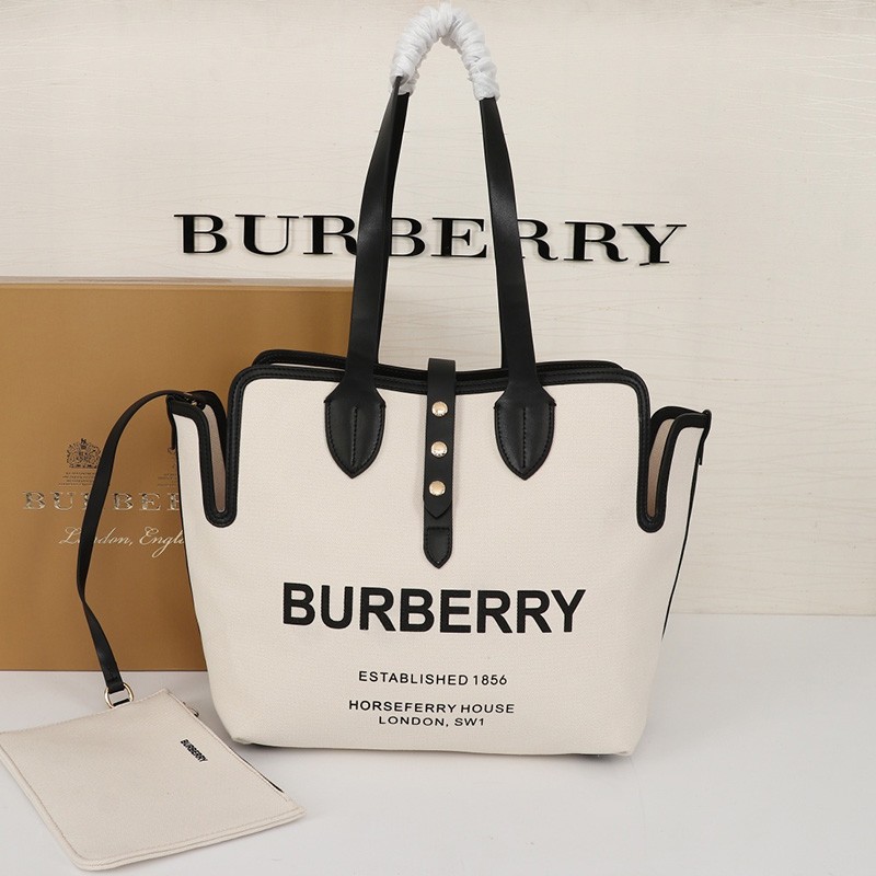 Burberry Medium Soft Cotton Canvas Belt Bag In Black Outlet Burberry Cheap Sale Store