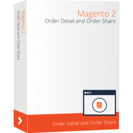 Magento 2 Order Share & Order Details Extension