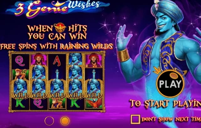 Slot Game Genie's 3 Wishes – 3 Điều ước kỳ thú [PC/ĐT]