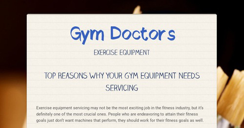 Gym Doctors | Smore Newsletters