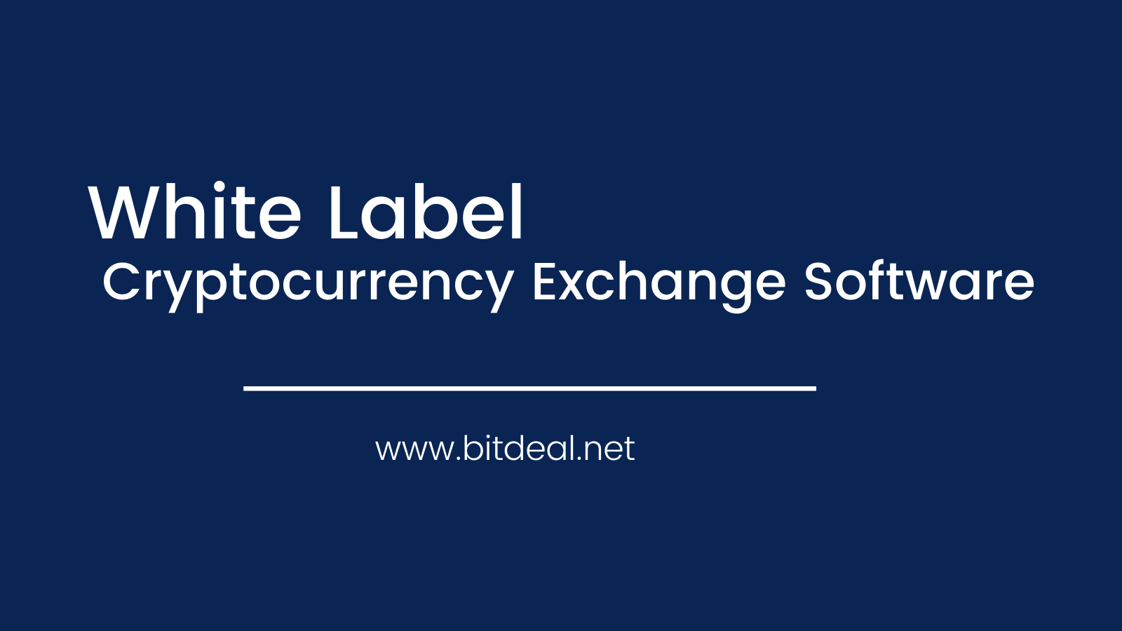 White Label Cryptocurrency Exchange Software Development