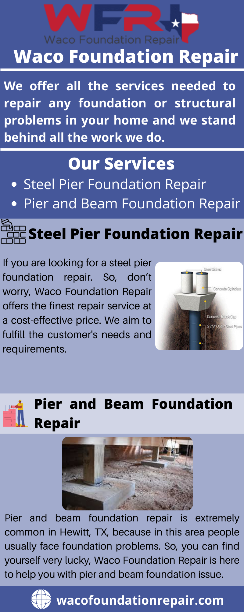 Foundation Repair in Waco Texas — Steel Pier Foundation Repair Are you looking for a...