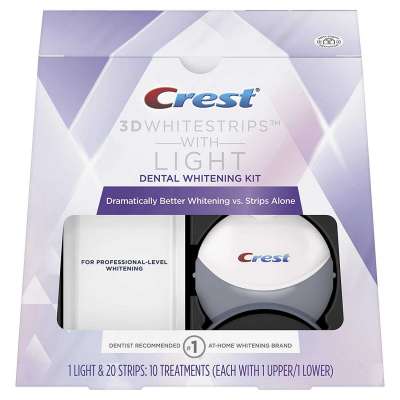 Crest 3D White Whitening Strips With Light – TEETH WHITENING KIT Profile Picture