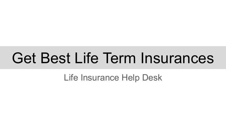 Best Life Insurance Term Plans