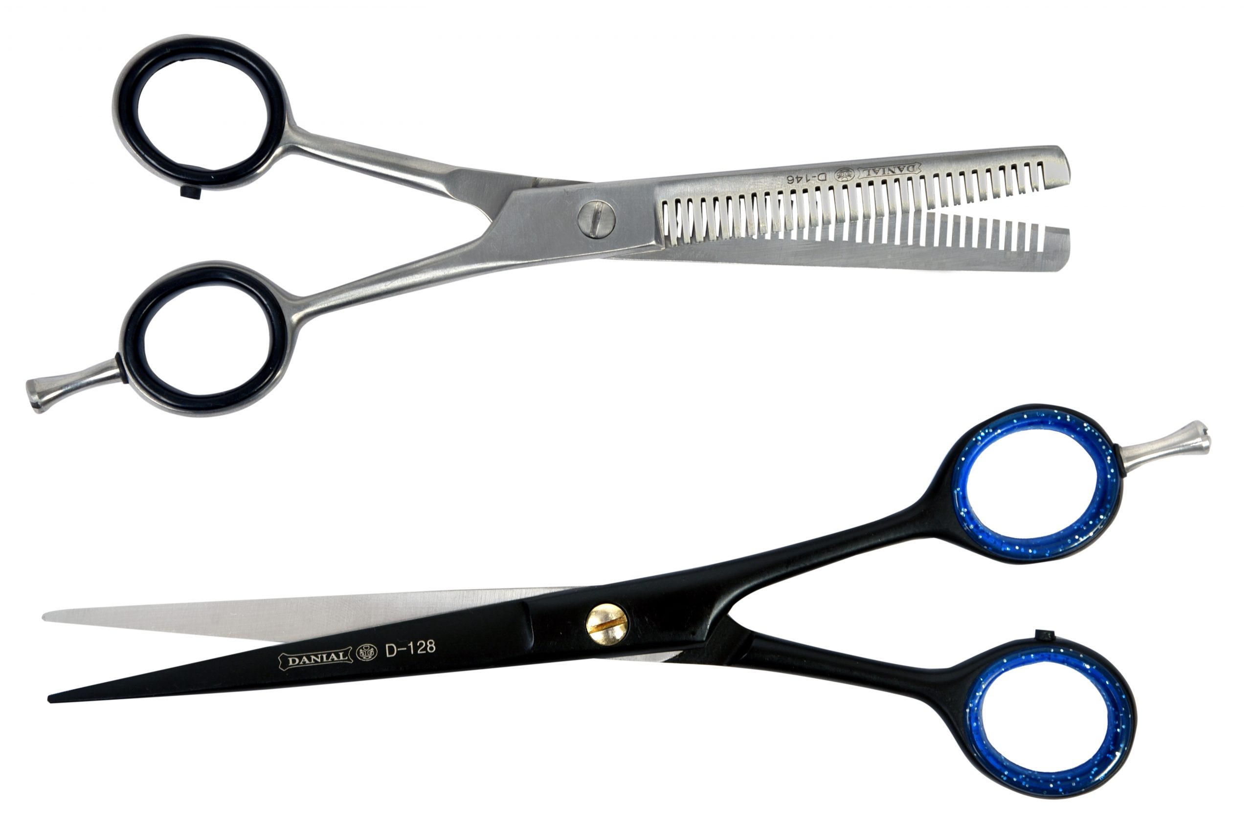 Danial Black Supercut 6.5" Scissors & Double Thinning Scissors Set - Scissors Kart