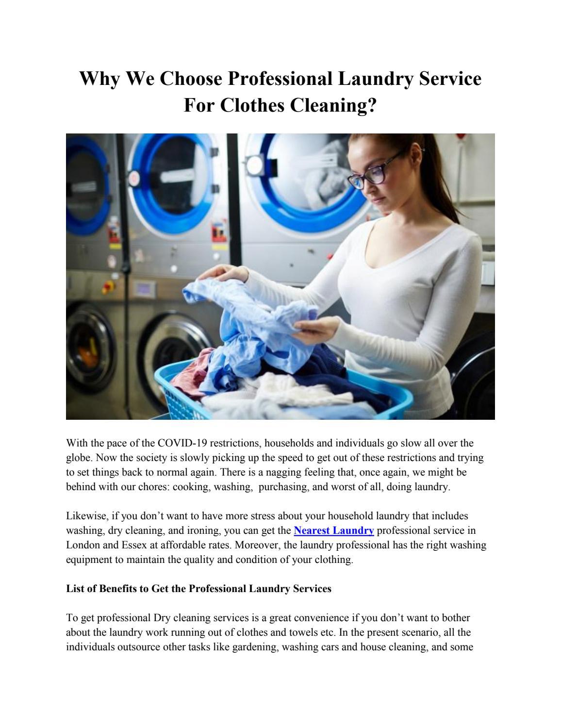 Why We Choose Professional Laundry Service For Clothes Cleaning?