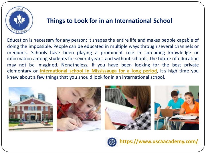 Things to Look for in an International School | edocr
