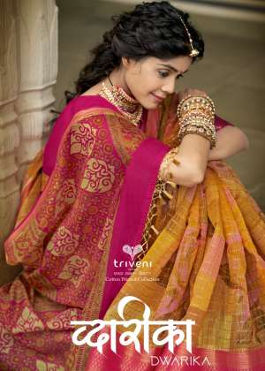 TRIVENI DWARIKA EXCLUSIVE PRINT SAREE CATALOG