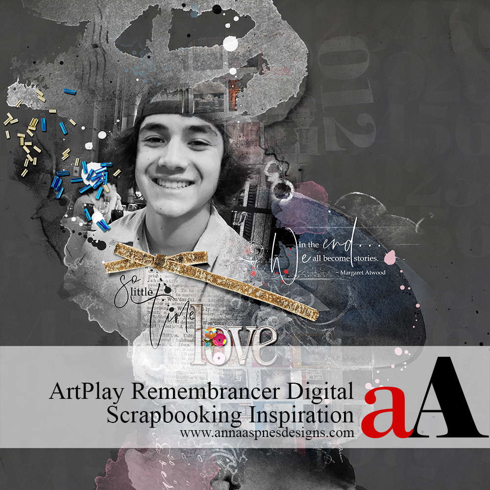 ArtPlay Remembrancer Digital Scrapbooking Inspiration | Anna Aspnes Designs