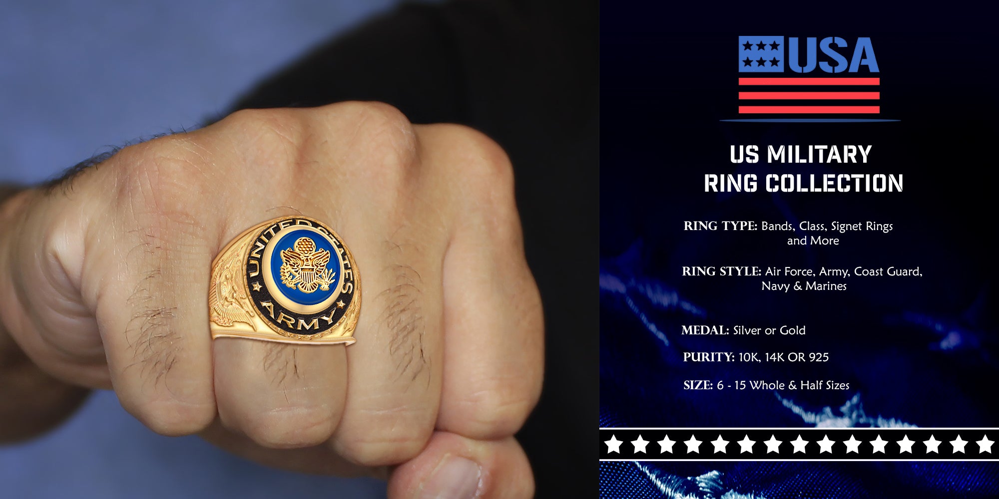 Military Rings - Customizable Rings For Military Crew