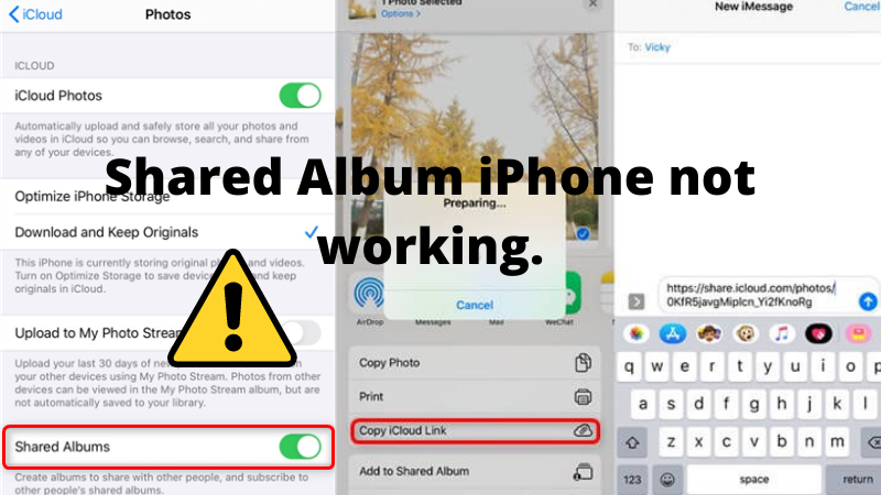 How to Solved Shared Album iPhone Not Working?(iCloud Photo Sharing)