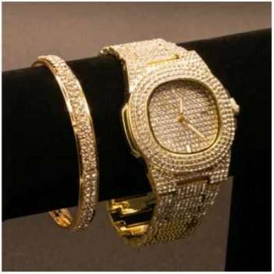 ICED OUT DIAMOND QUARTZ WATCH + BRACELET Profile Picture