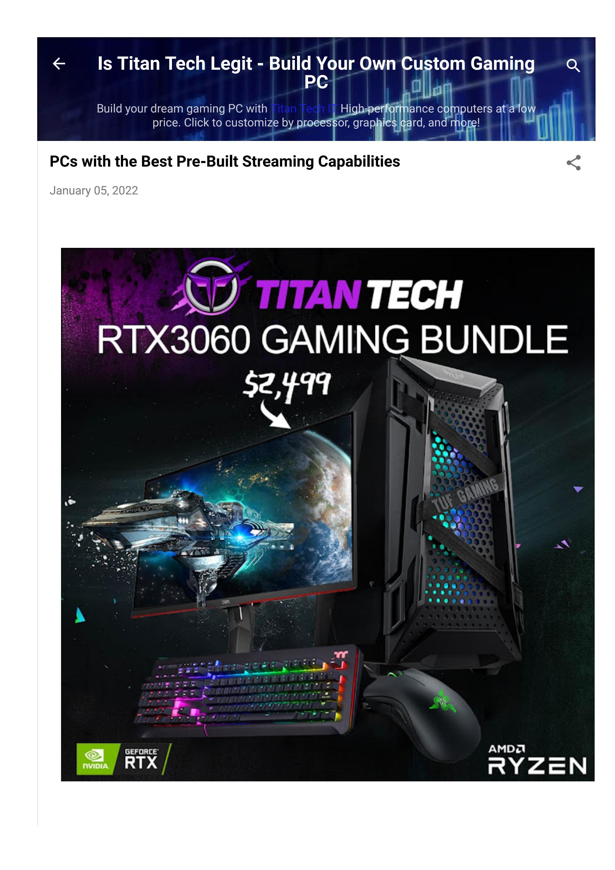 Is Titan Tech Legit- Build Your own Custom Gaming PC