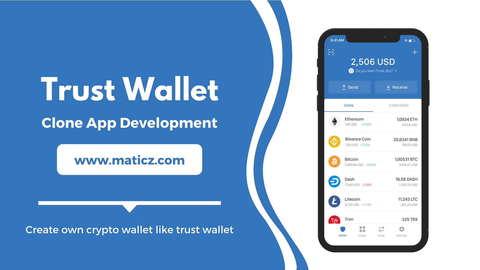 Trust Wallet Clone App Development | Trust Wallet Clone Script