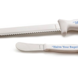 Halve Your Bagel - Bagel Knife and Spreading Knife - Halve Your Bagel