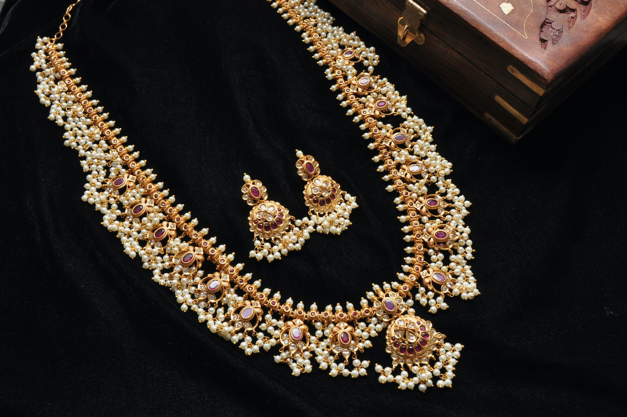 Shop Indian Long Necklace Sets Online | Akruti Collections