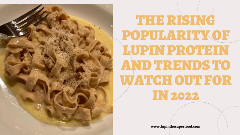 The Rising Popularity of Lupin Protein and Trends to Watch Out for in 2022 - WriteUpCafe.com