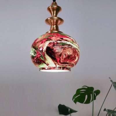 Contemporary Black Marble Globe Glass Pendant Light Profile Picture
