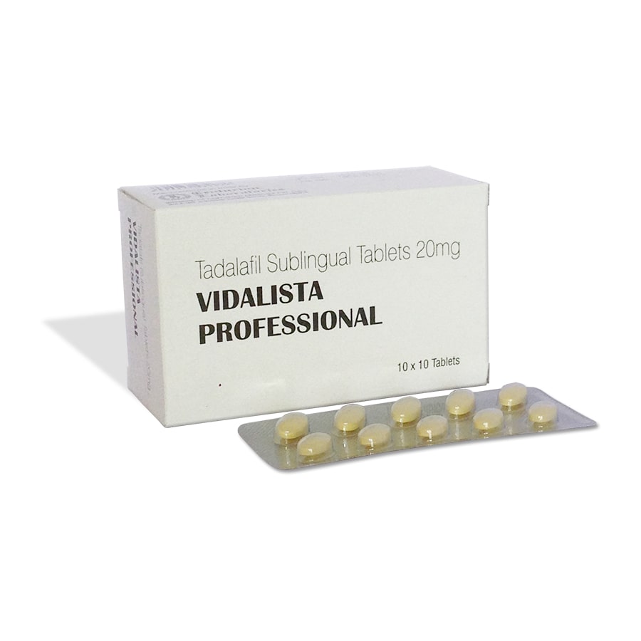 Vidalista Professional 20 Pills Is The Best Way Of Fighting ED