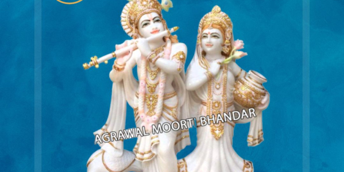 Manufacturer of Best Quality Radha Krishna Marble Statue