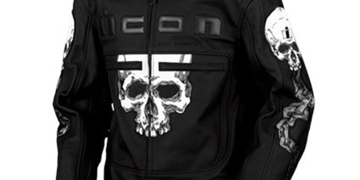 Icon Motorhead Skull Black Biker Jacket