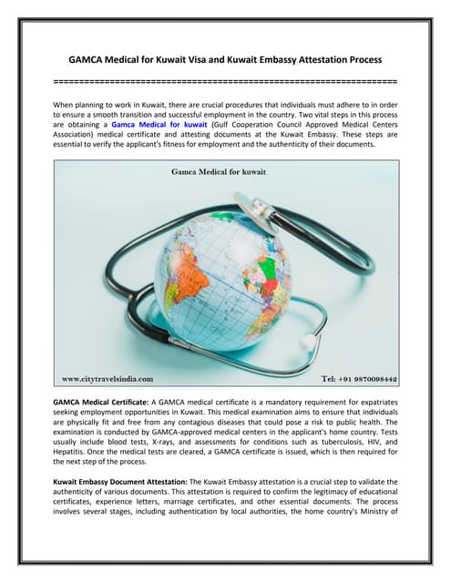 GAMCA Medical for Kuwait Visa and Kuwait Embassy Attestation Process.pdf