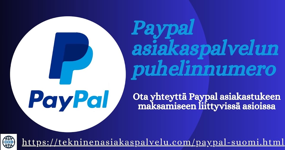 Ota yhteyttä PayPal tukeen saadaksesi apua