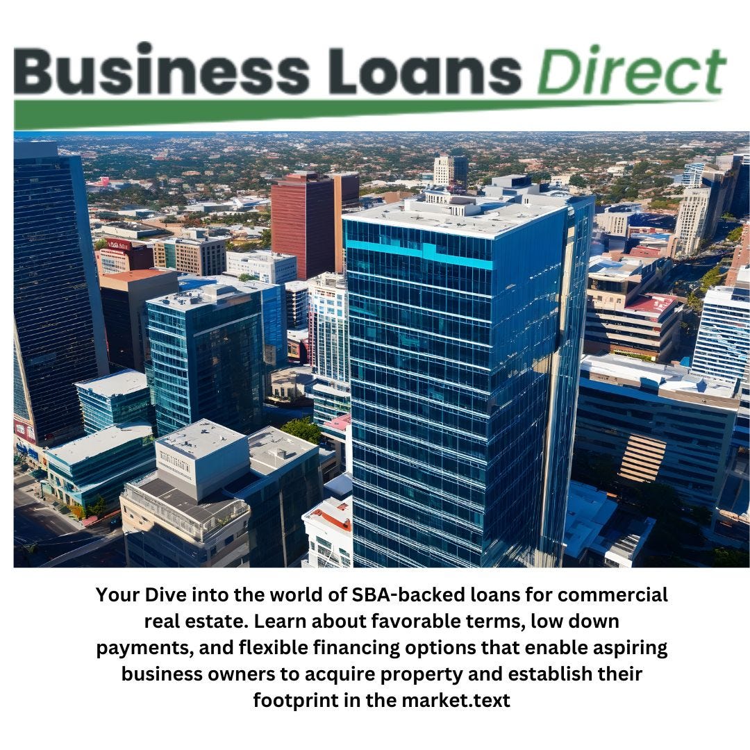 SBA Commercial Real Estate Loans: Paving the Way for Business Ownership - businessloansdirect businessloansdirect - Medium