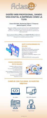 Empresa de Desarrollo Web en Madrid, España - Aclass