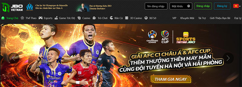 Cá độ bóng đá JBO - Nền tảng cá cược thể thao hàng đầu Châu Á