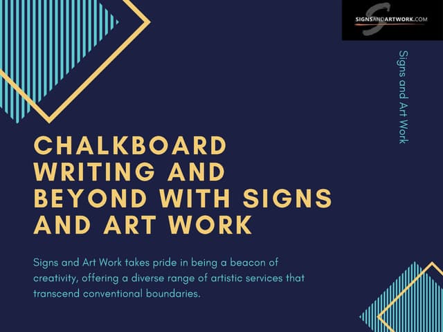 Chalkboard Writing and Beyond with Signs and Art Work | PPT