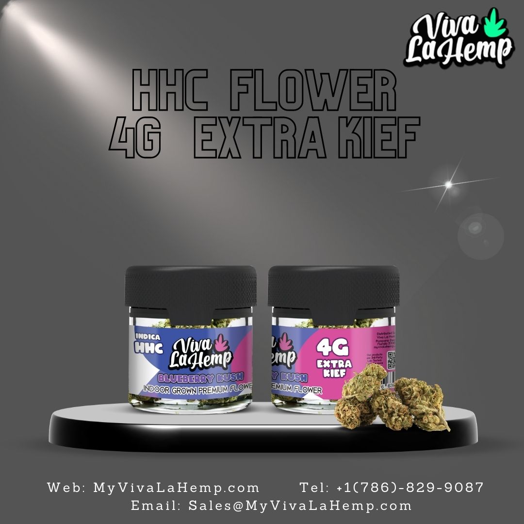 BLUEBERRY KUSH - INDICA - Viva La Hemp HHC FLOWER - 4G - My Viva La Hemp