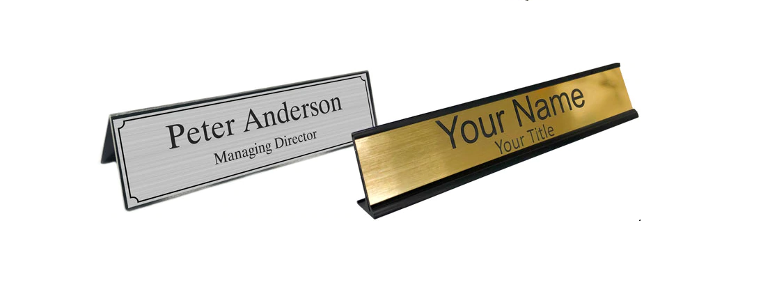 Customised Office Desk Name Plate For Your Office- Desk Name Plates Ideas - WriteUpCafe.com