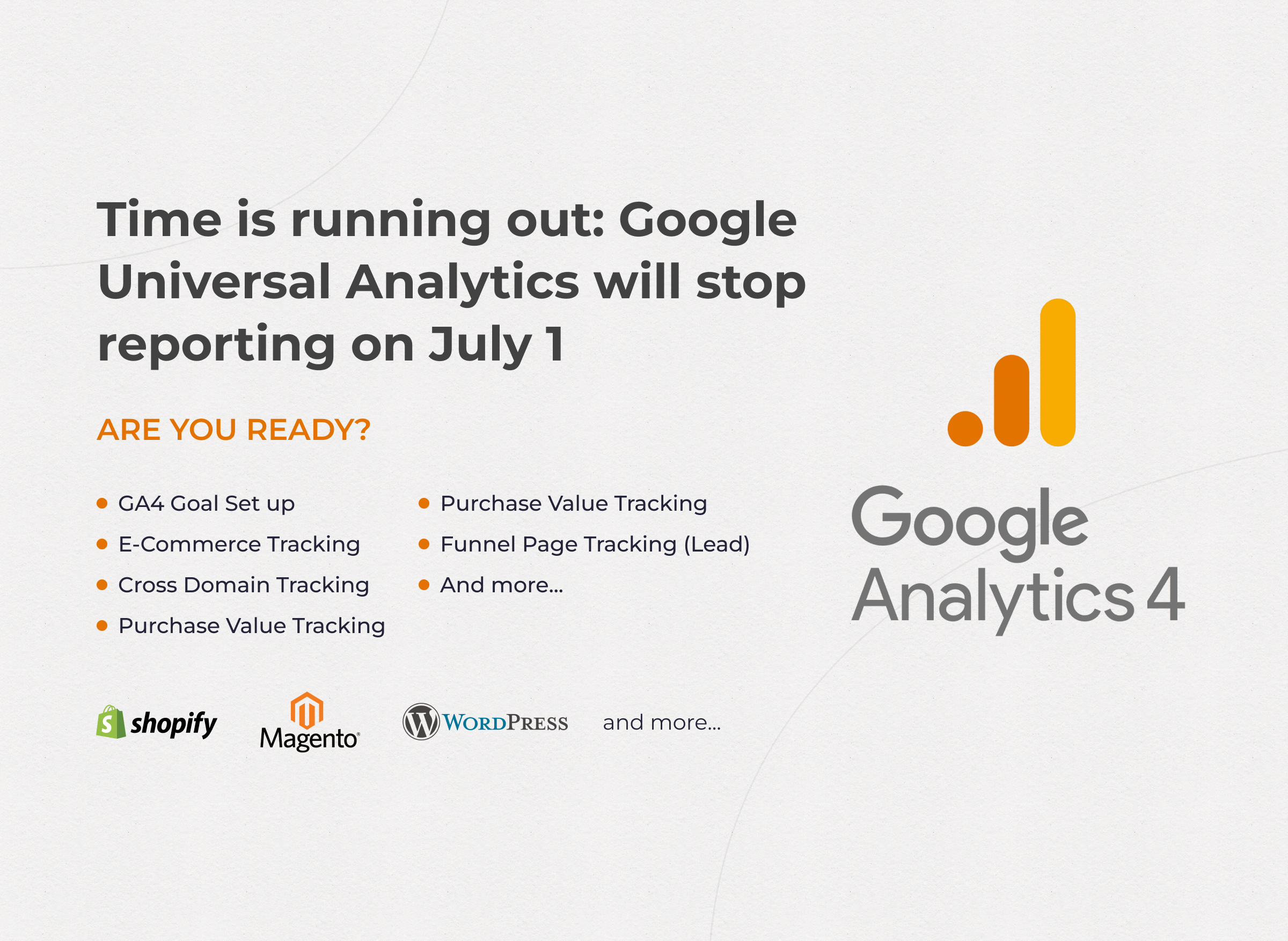 Google Universal Analytics is ending soon - are you ready for GA4? - Web Loft Designs
