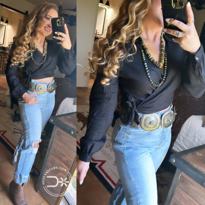 Midnight Wrap Top - Heels N Spurs Profile Picture