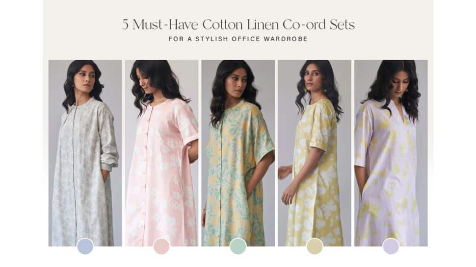 5 Must-Have Cotton Linen Co-ord Sets For A Stylish Office Wardrobe | India News | Zee News