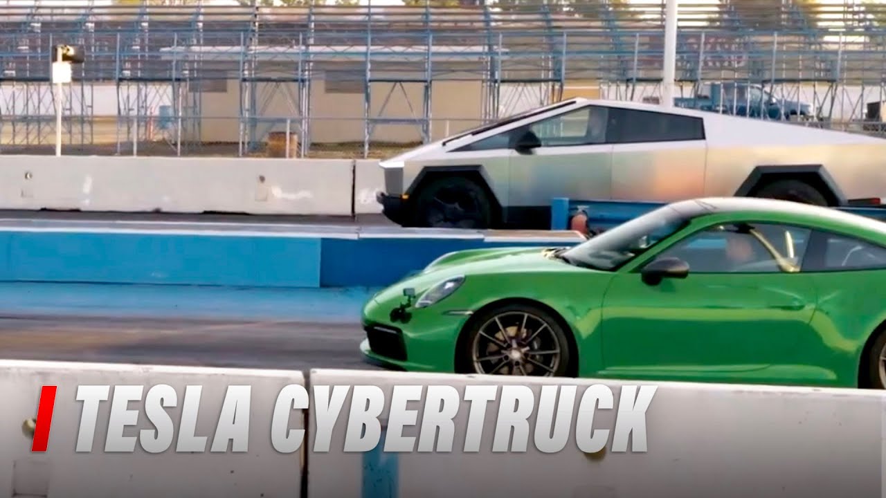 Tesla Misled You With Its Cybertruck Towing A 911 Drag Race
