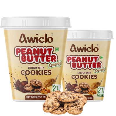 Awiclo Cookie Flavour High Protein Peanut Butter Smooth, 1.5 Kg. Profile Picture