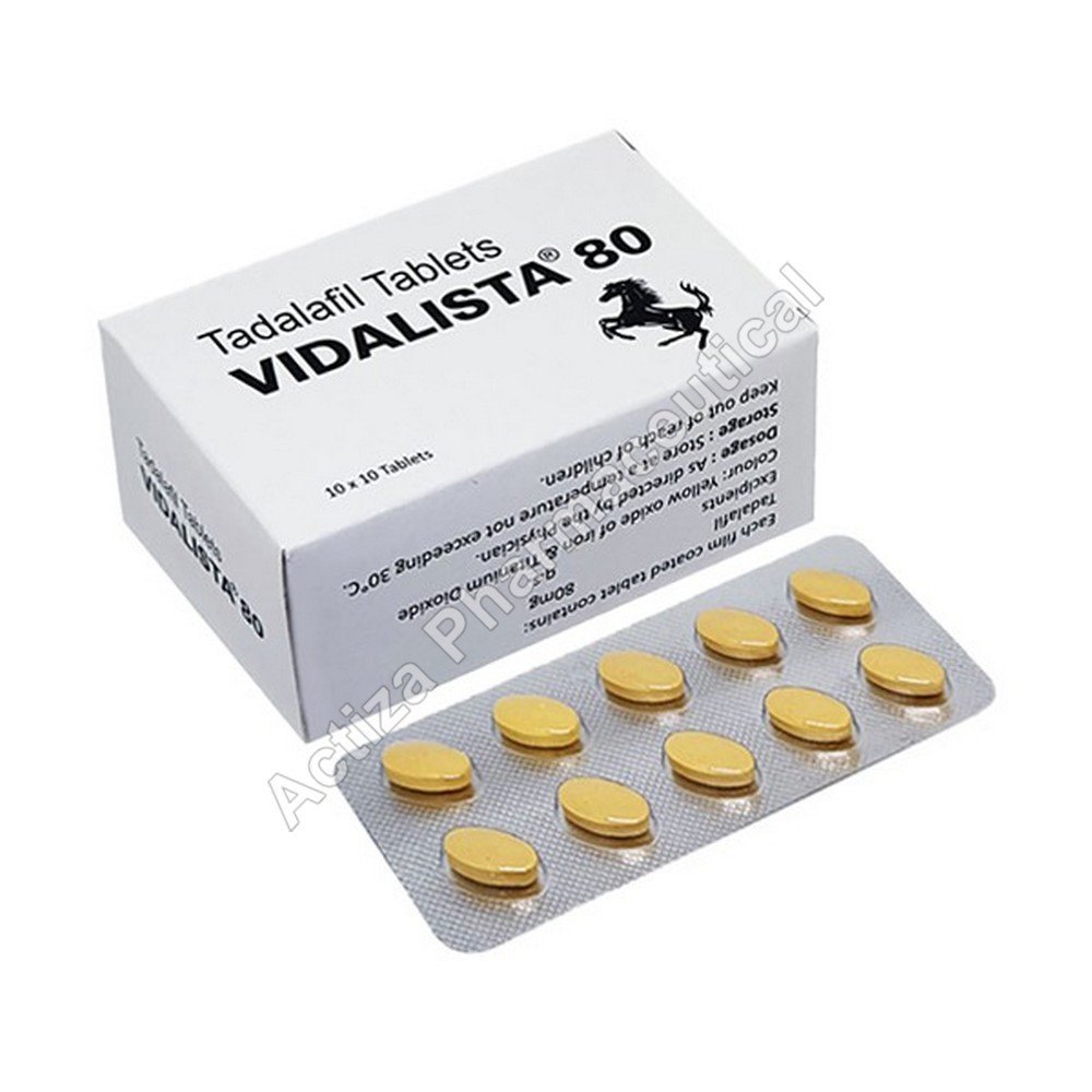 Vidalista 80 Mg -Tadalafil, prix, avis, utilisations, france