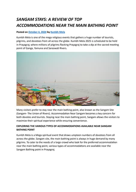 SANGAM STAYS: A REVIEW OF TOP ACCOMMODATIONS NEAR THE MAIN BATHING POINT.pdf