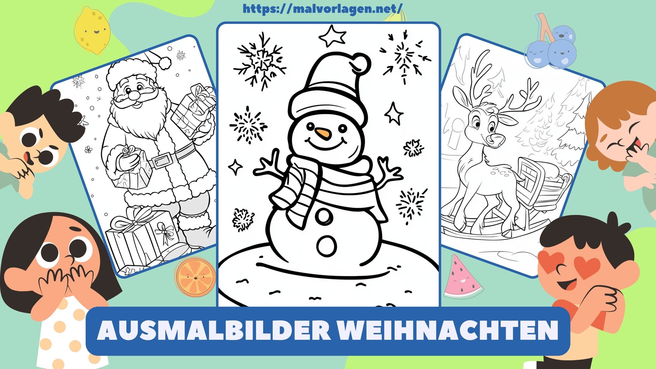 40+ Ausmalbilder Weihnachten Ideen für Kinder - Malvorlagen.net