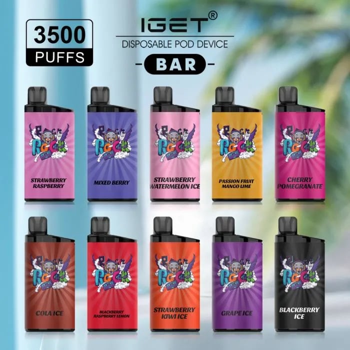 Buy IGET Bar With 3500 Puffs Disposable Vapes and Flavors Online in Australia